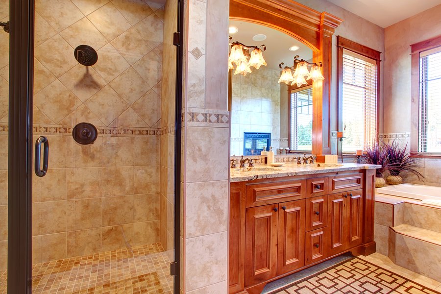 Luxury Bathroom. Tropical Theme Interior
